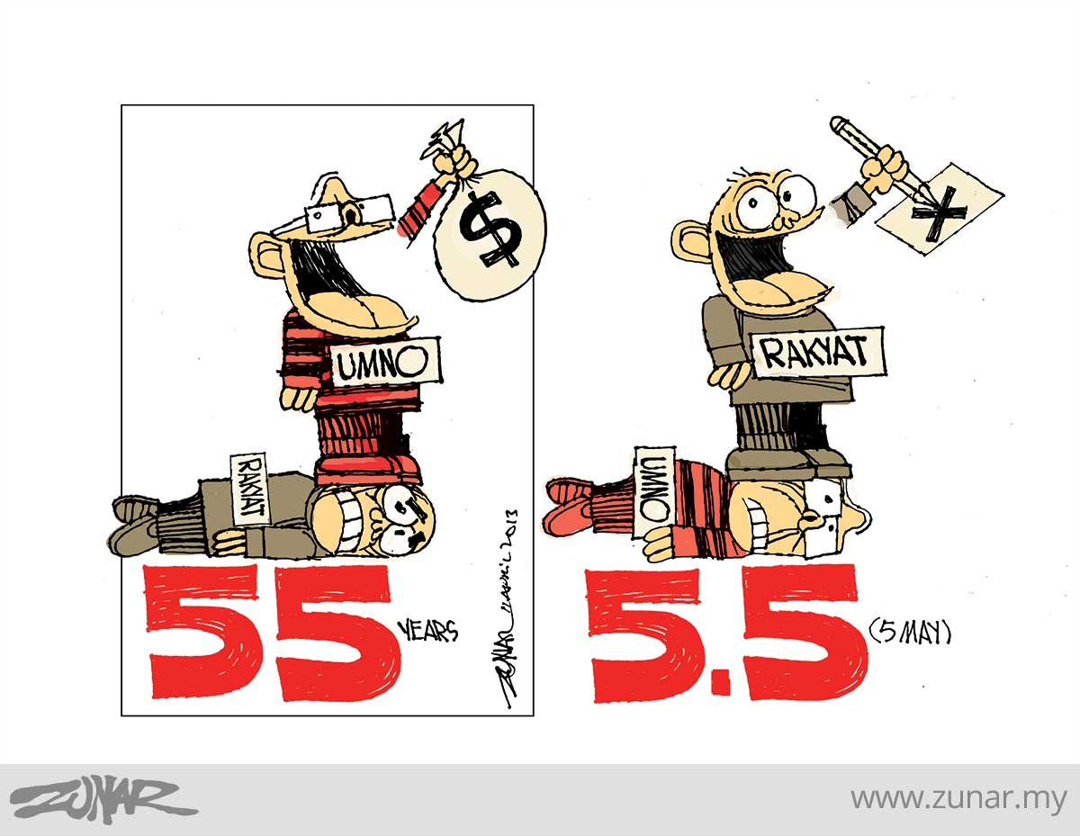 55 years – Zunar Cartoonist